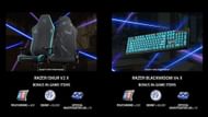 Razer Iskur V2 X and Razer Blackwidow V4 X from the Razer x Zenless Zone Zero collab (Image via HoYoverse & Razer)